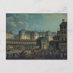 Cartão Postal Demolição da Bastilha em 1789