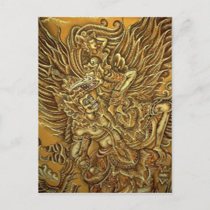 Cartão Postal Demon, Garuda Bird e Prince Rama