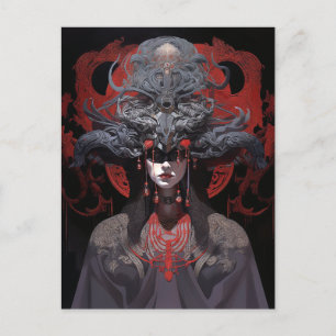 Cartão Postal Demon Queen Fantasy Art