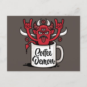 Cartão Postal Demônio do café
