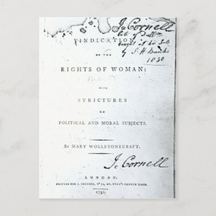 Cartão Postal Demonstração dos direitos de Woman