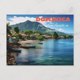 CARTÃO POSTAL DEMONSTRAÇÕES DE ADVENTURA DOMINICA
