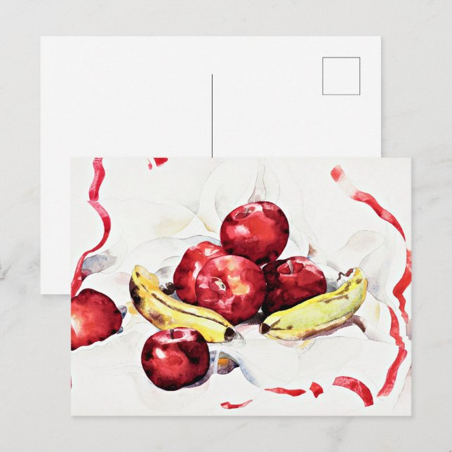 Cartão Postal Demuth - Natureza Morta com Maçãs (Frente/Verso)