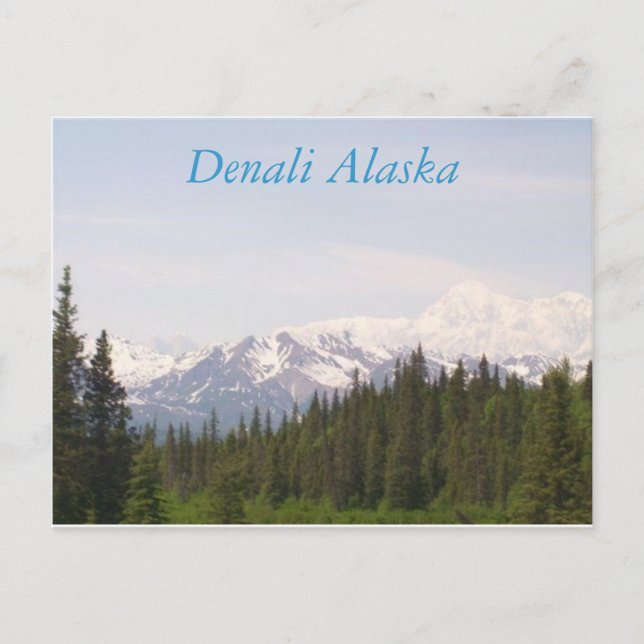 Cartão Postal Denali, Denali Alaska (Frente)