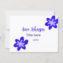 Denominação do rabisco de flor azul título ano 20X