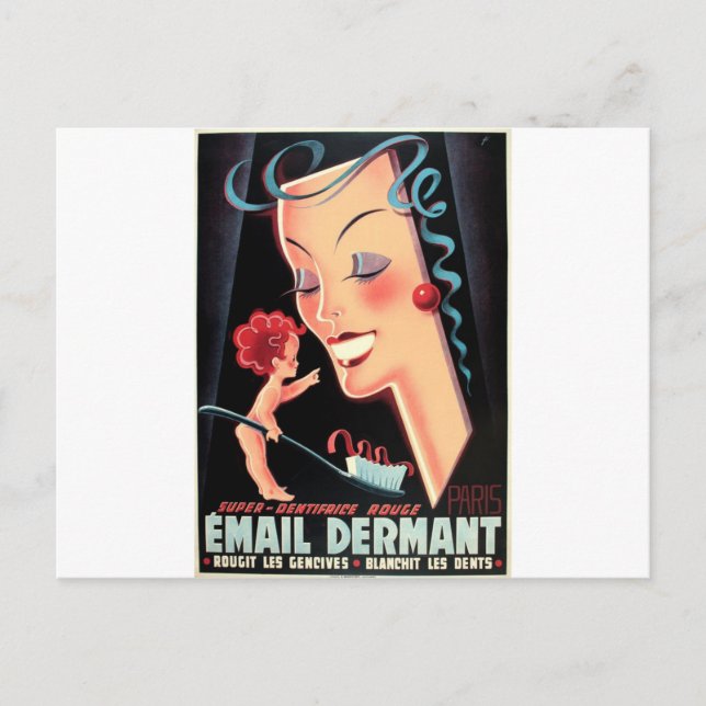 Cartão Postal Dentes Brancos Brilhantes (Frente)