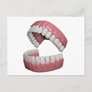 Cartão Postal dentes grandes de sorriso