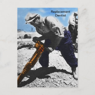 Cartão Postal Dentista de substituição