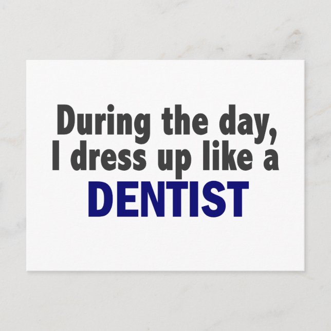 Cartão Postal Dentista Durante O Dia (Frente)