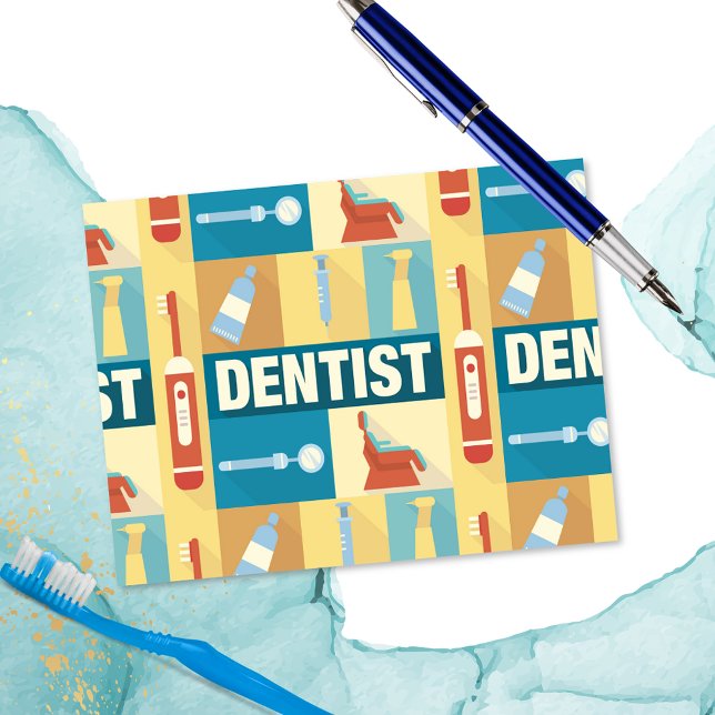 Cartão Postal Dentista Profissional Icônico Projetado (Criador carregado)