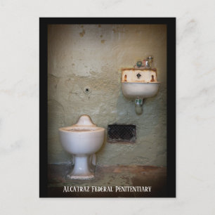 Cartão Postal Dentro da cela da prisão em The Rock, Alcatraz,