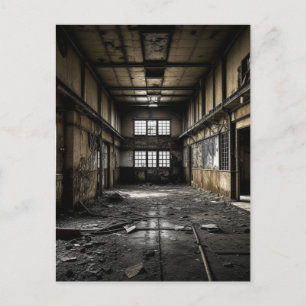 Cartão Postal Dentro de uma Estação Abandonada