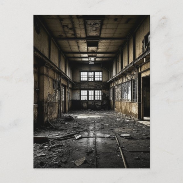Cartão Postal Dentro de uma Estação Abandonada (Frente)