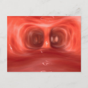 Cartão Postal Dentro de Visão Microscópica Os Pulmões Humanos