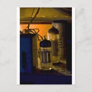 Cartão Postal dentro do rádio velho