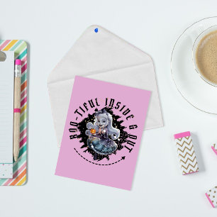 Cartão Postal "Dentro e Saída Bootizada" Garota Fantasma de Hall