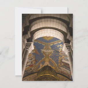 Cartão Postal Dentro mosaico Sacré-Coeur Basilica, Paris