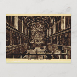 Cartão Postal Dentro Roma, Capela Sistina