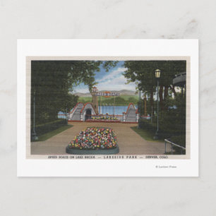 Cartão Postal Denver, Colorado - Barcos de Velocidade no Lago Rh