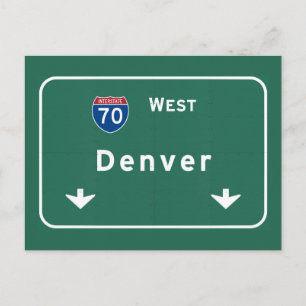 Cartão Postal Denver Colorado co Interstate Highway Freeway :