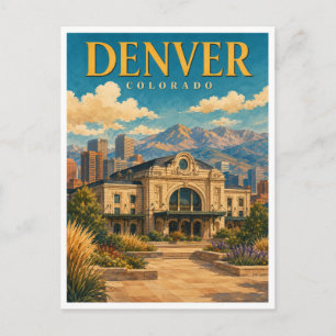 Cartão Postal Denver Colorado Estação Union GeoSaga