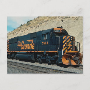 Cartão Postal Denver e Rio Grande Western EMD SD-50 No. 5514,