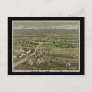 Cartão Postal Denver em 1859