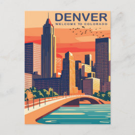 Cartão Postal Denver, Rio Southplatte, Colorado, Viagem