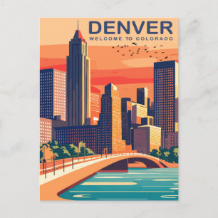Cartão Postal Denver, Southplatte River, Colorado, Viagem