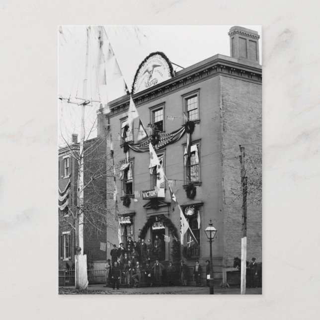 Cartão Postal Departamento de Vestuário da Guerra Civil, 1865 (Frente)