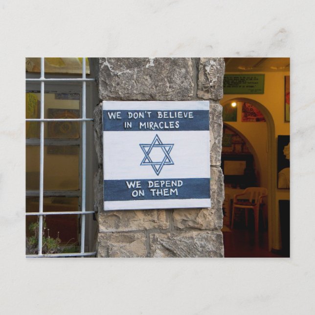 Cartão Postal Dependemos De Milagres (Frente)