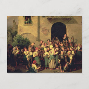 Cartão Postal Depois da escola, 1844