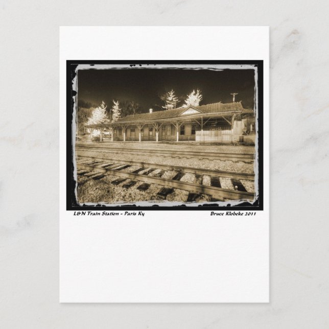 Cartão Postal Depósito de passageiros L&N (Frente)