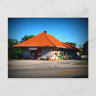 Cartão Postal DEPOT - Lavónia, Geórgia