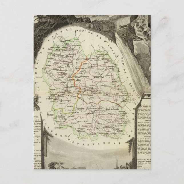 Cartão Postal Dept Any Lozere (Frente)