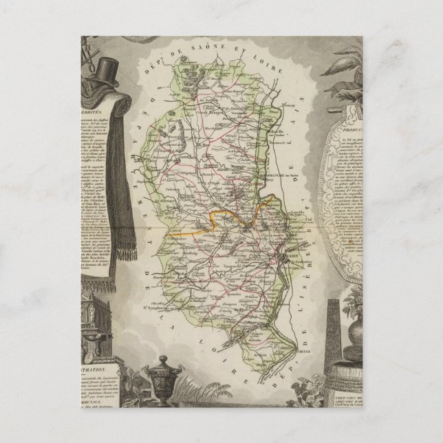 Cartão Postal Dept Du Rhone (Frente)