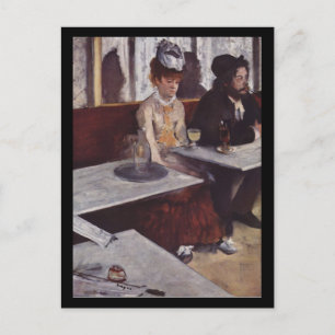 Cartão Postal Der Absinth. Degas, Edgar Germain Hilaire