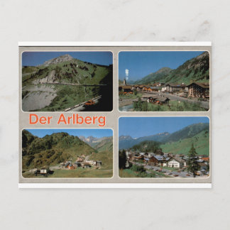 Cartão Postal Der Arlberg Antigo Multiview Alpino Austríaco