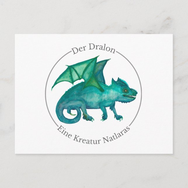 Cartão Postal Der Dralon - Eine Kreatur Natlaras (Frente)