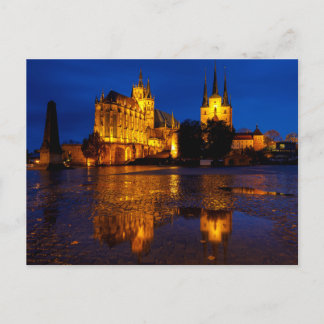 Cartão Postal Der Erfurter Dom in Thüringen Postkarte