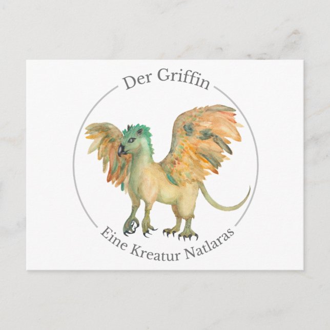 Cartão Postal Der Griffin - Eine Kreatur Natlaras (Frente)