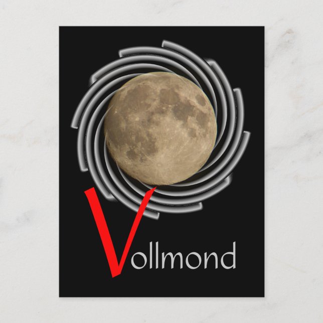 Cartão Postal Der Mond, la lune, la luna, a lua Postkarte (Frente)