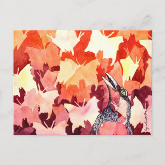 Cartão Postal Der Rabe schreckt die Schmetterlinge auf