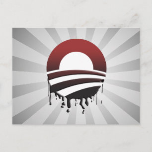 CARTÃO POSTAL DERRAMAR DE ÓLEO DE OBAMA