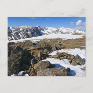 Cartão Postal Derretimento de Neve nas Montanhas Rochosas
