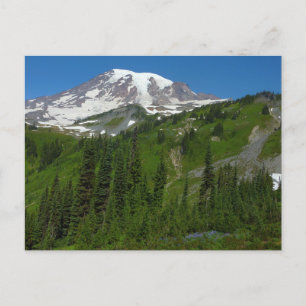 Cartão Postal Derretimento Glacial no Monte Rainier