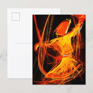 Cartão Postal Dervixe Giratório Sufi Místico – Arte Abstrata