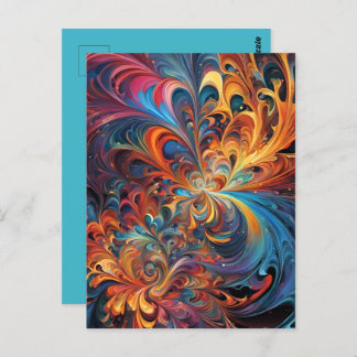 Cartão Postal Des étoiles en kaléidoscope