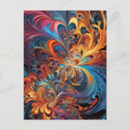 Cartão Postal Des étoiles en kaléidoscope