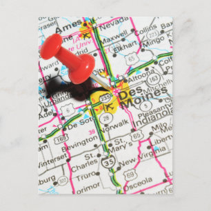 Cartão Postal Des Moines, Iowa